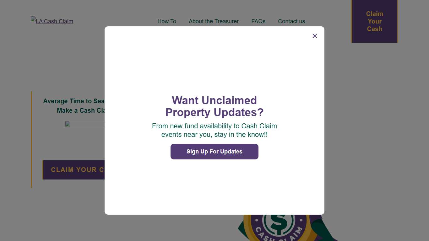 Louisiana Unclaimed Property LA Cash Claim